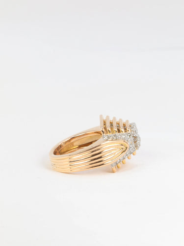 Bague Bague en or jaune, diamants 58 Facettes 546