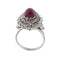 Bague 60 Bague style marguerite rubis et diamants 58 Facettes 27889