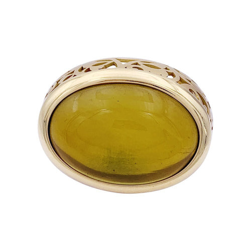 Bague 52 Bague Pomellato, "Arabesque", or rose, ambre. 58 Facettes 33221