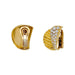Boucles d'oreilles Boucles d'oreilles en or jaune et diamants. 58 Facettes 31268