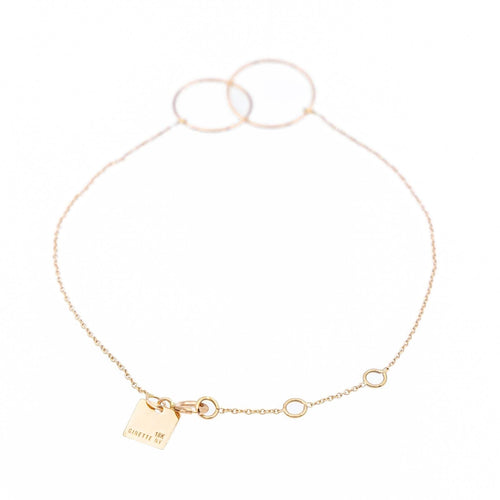 Bracelet Ginette NY Bracelet Tiny Fusion Bracelet Or rose 58 Facettes 2322874CN