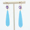 Boucles d'oreilles Boucles d'oreilles pendantes améthystes et turquoises 58 Facettes 22-348