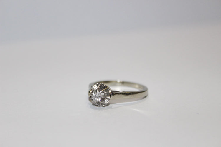 Bague 52 Bague solitaire Diamant 0.16ct 58 Facettes 11441