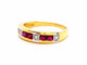 Bague 56 Bague Or jaune Rubis 58 Facettes 06319CD