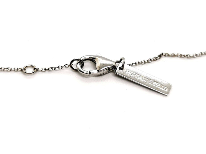 Collier Morganne Bello Collier Papillon Or blanc Nacre 58 Facettes 1186450CN