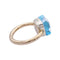 Bague 53 Bague Pomellato, "Nudo Maxi", deux ors et topaze bleue. 58 Facettes 32764