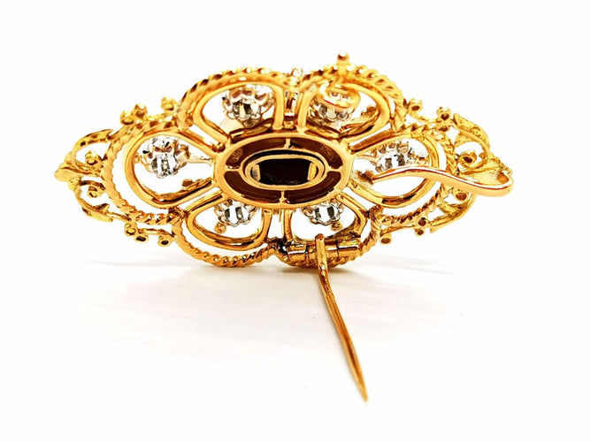Broche Broche Art déco Or jaune Onyx 58 Facettes 1599613CN