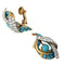 Boucles d'oreilles Parure Cartier Paris, turquoises et diamants. 58 Facettes 30646/30347