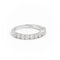 Bague 54 Bague Demi alliance Or blanc Diamant 58 Facettes 2107602CN