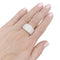Bague 58 Bague pavage or blanc, diamants. 58 Facettes 33530