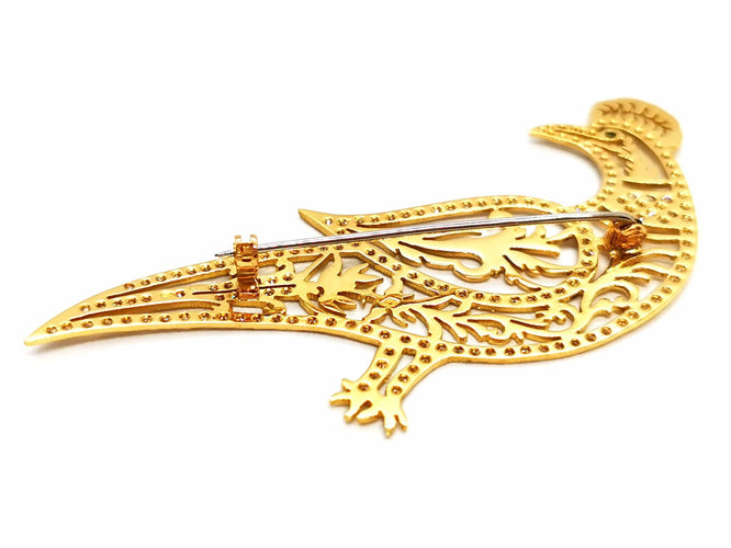 Broche Broche Paon Or jaune Diamant 58 Facettes 1186435CN