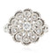Bague 51 Bague vintage or blanc diamants 58 Facettes 21-710