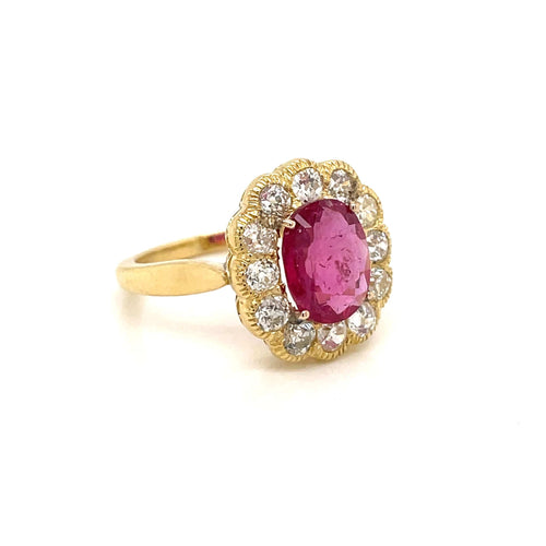 Bague 56 Bague Rubis Diamant 58 Facettes