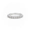 Bague 54 Bague Demi alliance Or blanc Diamant 58 Facettes 2107602CN