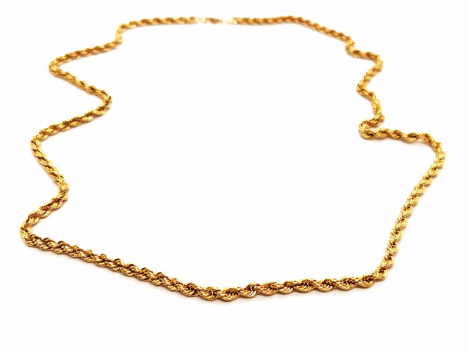 Collier Collier Maille corde Or jaune 58 Facettes 1637044CN