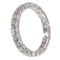 Bague 57 Alliance en or blanc, diamants 58 Facettes 12196-0004