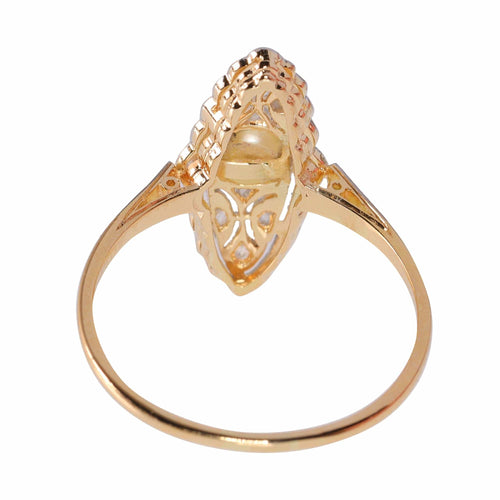 Bague 58 bague marquise diamants perles Art Déco 58 Facettes 23271-0581