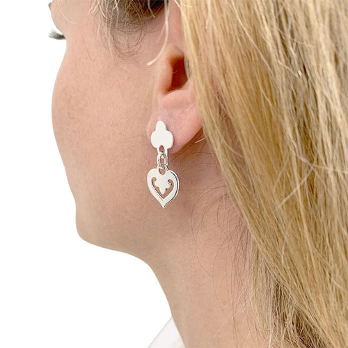 Boucles d'oreilles Boucles d'oreille O.J. Perrin, "Légendes", or blanc. 58 Facettes 32890
