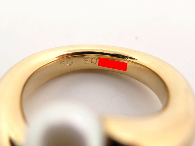 Bague 50 bague CARTIER toi et moi perles & or jaune 18k 58 Facettes 255294