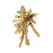 Broche Broche Chaumet en or jaune, diamants et turquoises. 58 Facettes 31240