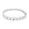 Bracelet Bracelet ligne, or blanc et diamants taille baguette. 58 Facettes 33416
