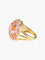 Bague 52 Bague Boule Saphirs roses, Citrines miel et Diamants 58 Facettes
