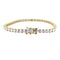 Bracelet Bracelet ligne diamants or jaune. 58 Facettes 33151