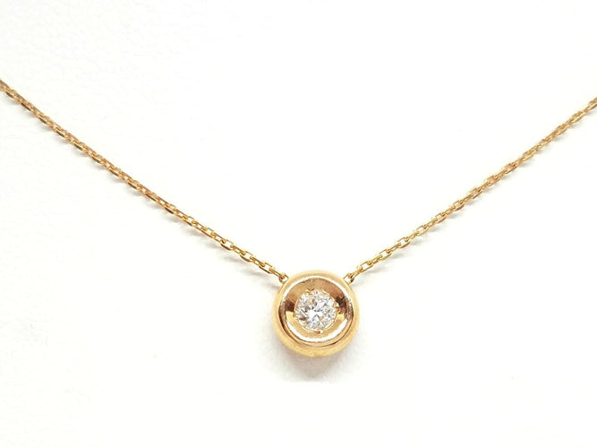 Collier Collier Or rose Diamant 58 Facettes 579104RV