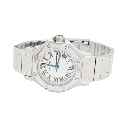 Montre Montre Cartier, "Santos", acier. 58 Facettes 31355