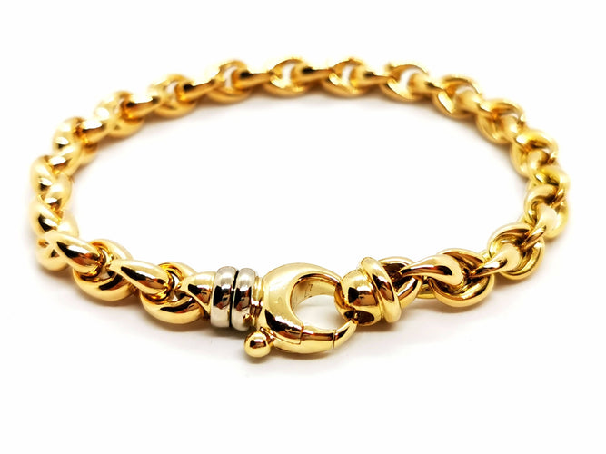 Bracelet Bracelet Maille ovale Or jaune 58 Facettes 1523670CN