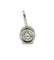 Pendentif Blanc/Gris / Or 750 Pendentif solitaire  0.10ct 58 Facettes 220382R