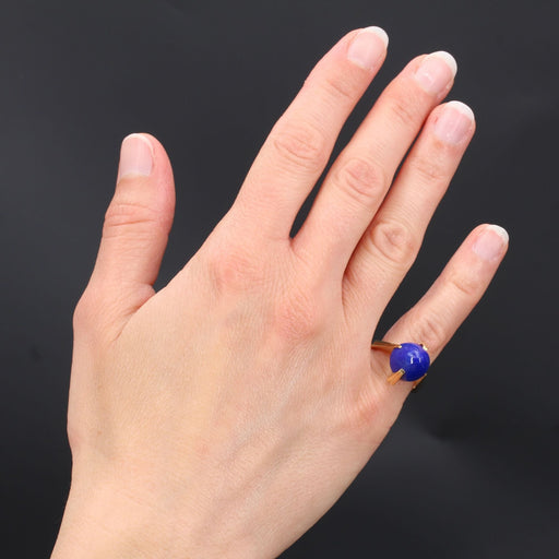 Bague 49 Bague en or et lapis lazuli vintage 58 Facettes 21-718