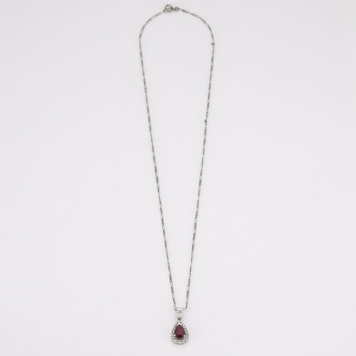 Collier Collier Goutte de rubis 58 Facettes