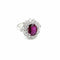 Bague Bague en grappe de diamants rubis de 1,94 carat certifiée par le domaine 58 Facettes