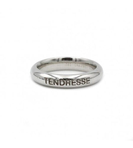 Bague 52 / Blanc/Gris / Or 750 Alliance "Tendresse" - CHAUMET 58 Facettes 190102R