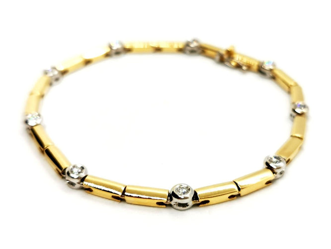 Bracelet Bracelet Maille souple Or jaune Diamant 58 Facettes 1641173CN