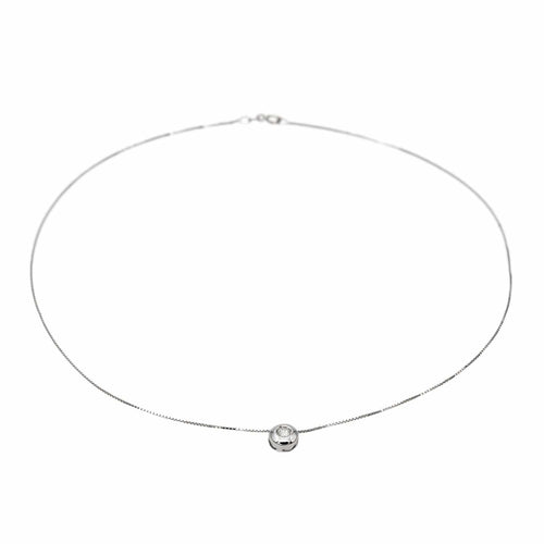 Collier Collier Pendentif Or blanc Diamant 58 Facettes 2737238CN
