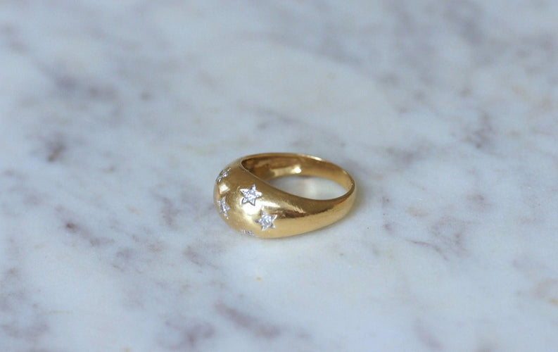 Bague Bague jonc constellation diamants 58 Facettes