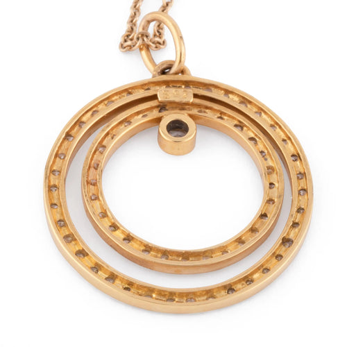 Collier Collier en or jaune et diamant 58 Facettes 1