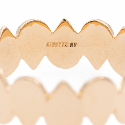 Bague 53 Ginette NY Bague Be Mine Bliss Eternity Band Or rose 58 Facettes 2519179CN