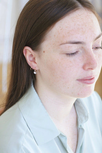 Boucles d'oreilles Dormeuses diamants anciennes 58 Facettes