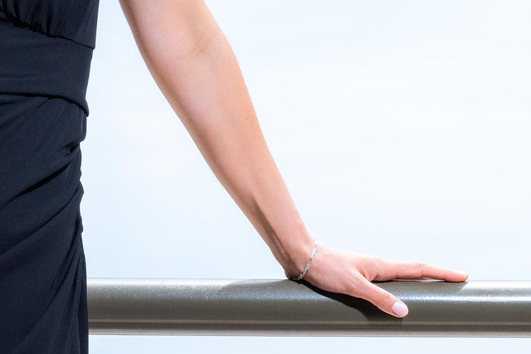 Bracelet Dinh Van Bracelet Seventies Or blanc Diamant 58 Facettes 577646GD