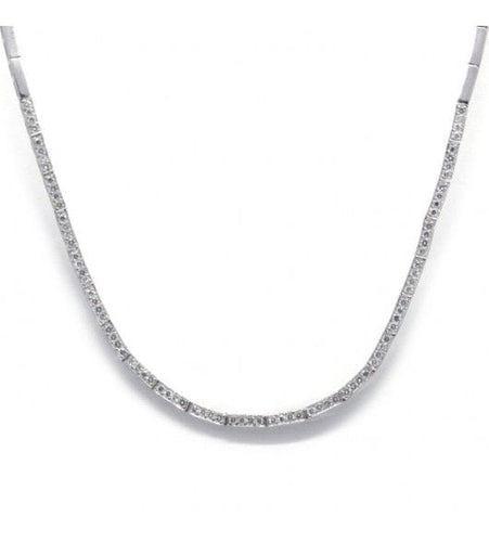 Collier 44 cm / Blanc/Gris / Or 750‰ Collier articulé Or et Diamants 58 Facettes 230014SP