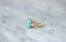 Bague Bague marguerite turquoise diamants 58 Facettes