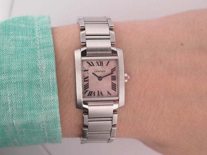 Montre montre CARTIER 2384 tank francaise 160th anniversary quartz 25 mm 58 Facettes 250824