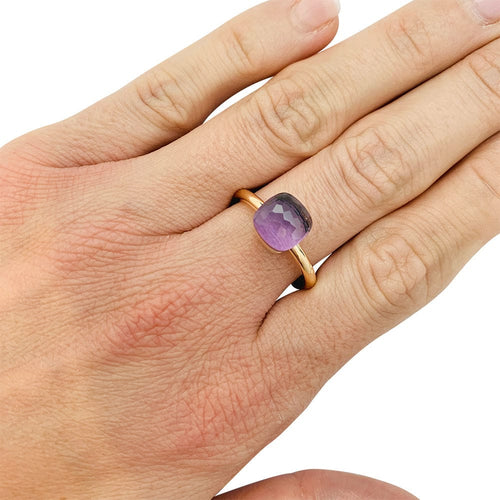 Bague 57 Bague Pomellato, "Nudo Petit", or rose, or blanc, améthyste. 58 Facettes 31248
