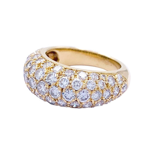 Bague 46 Bague jonc en or jaune, diamants. 58 Facettes 32328