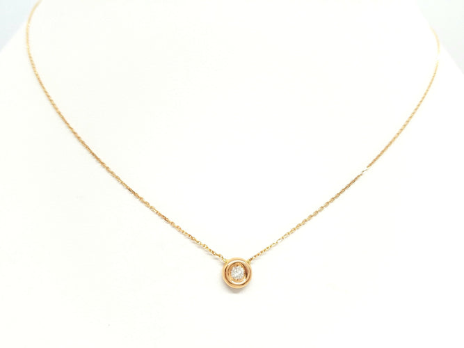 Collier Collier Or rose Diamant 58 Facettes 579121RV