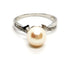 Bague 54 Bague Or blanc Perle 58 Facettes 1141388CD