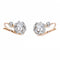 Boucles d'oreilles Boucles d'oreilles Dormeuses Or rose Diamant 58 Facettes 2090636CN